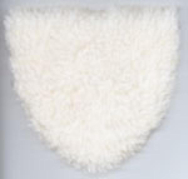 Umhang Fell weiss