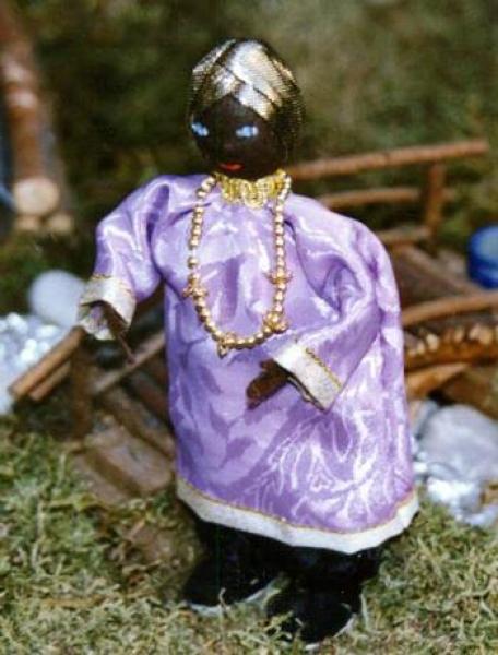 Krippenfigur - Heilig drei König " Kasper "